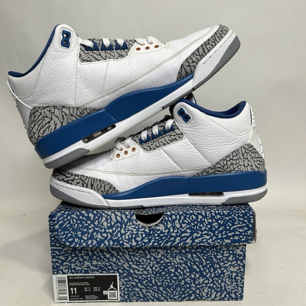 Nike Air Jordan 3 Retro “Wizards/Blue White Copper” 2024 - Picture 3 of 8